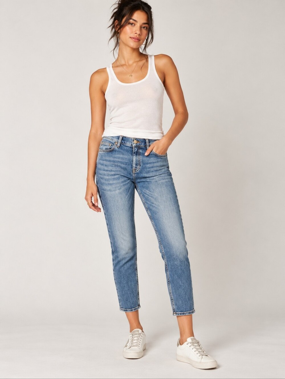 ❤️ NWOT! MIH TOMBOY SLOUCH RISE CROPPED RELAXED SKINNY JEANS, 4 (27)